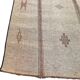 Vintage Tuareg mat in leather and Tuareg reed.