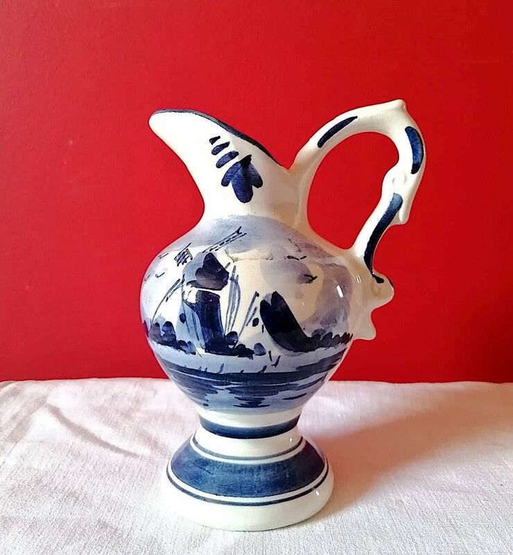 Delft porcelain pitcher, Holland