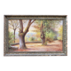 Mid 20th century "undergrowth" french school landscape oil painting