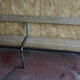 School bench in wood