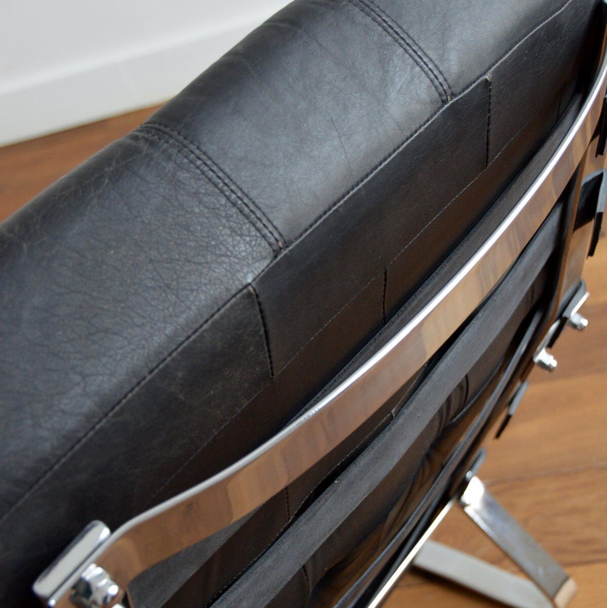 Leather lounge armchair by Reinhold Adolf for horn, 1960s