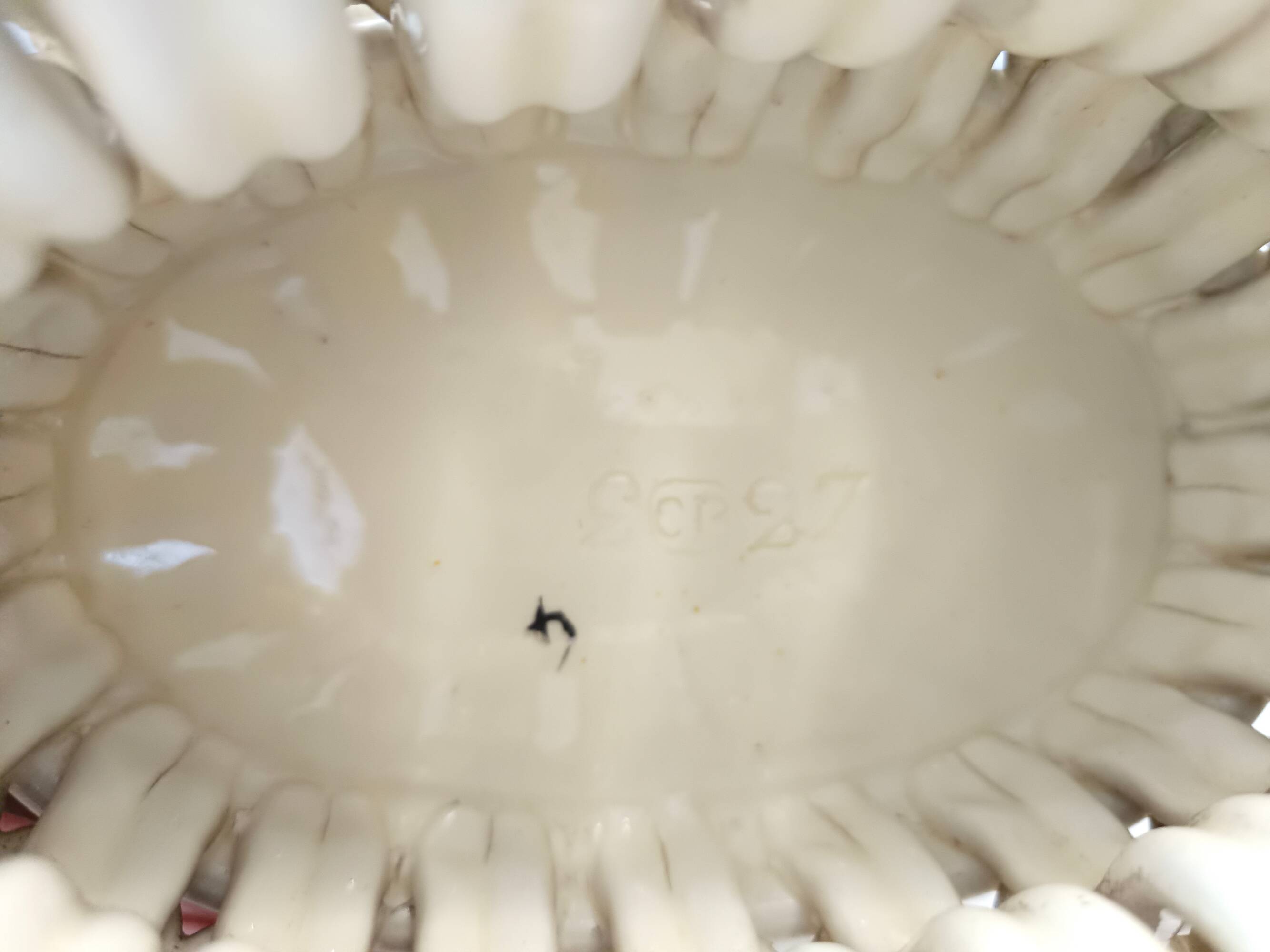 Creamy White Ceramic Fruit Bowl or Centerpiece by Charles de Boissimon