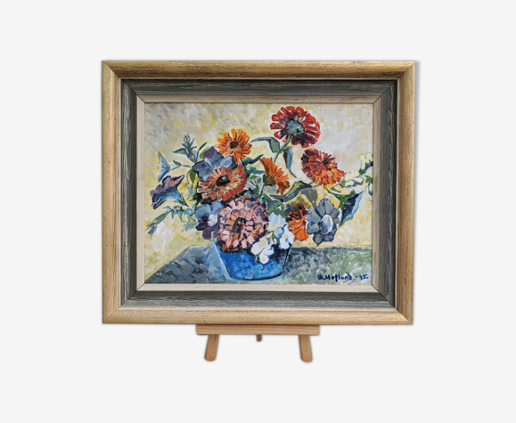 Peinture à l’huile florale vintage 'celebrations'