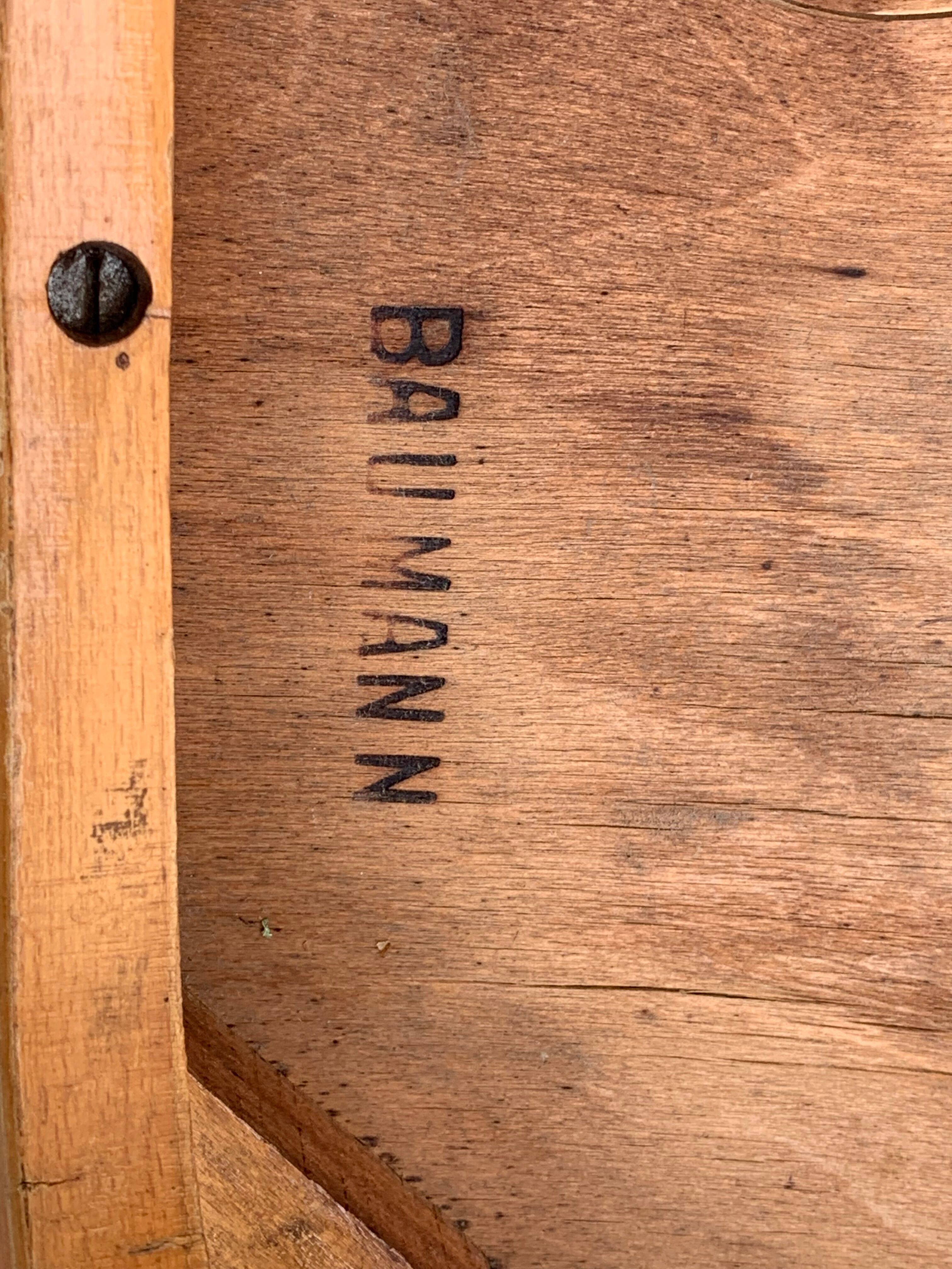 Suite of 4 chairs bistro Baumann 1967