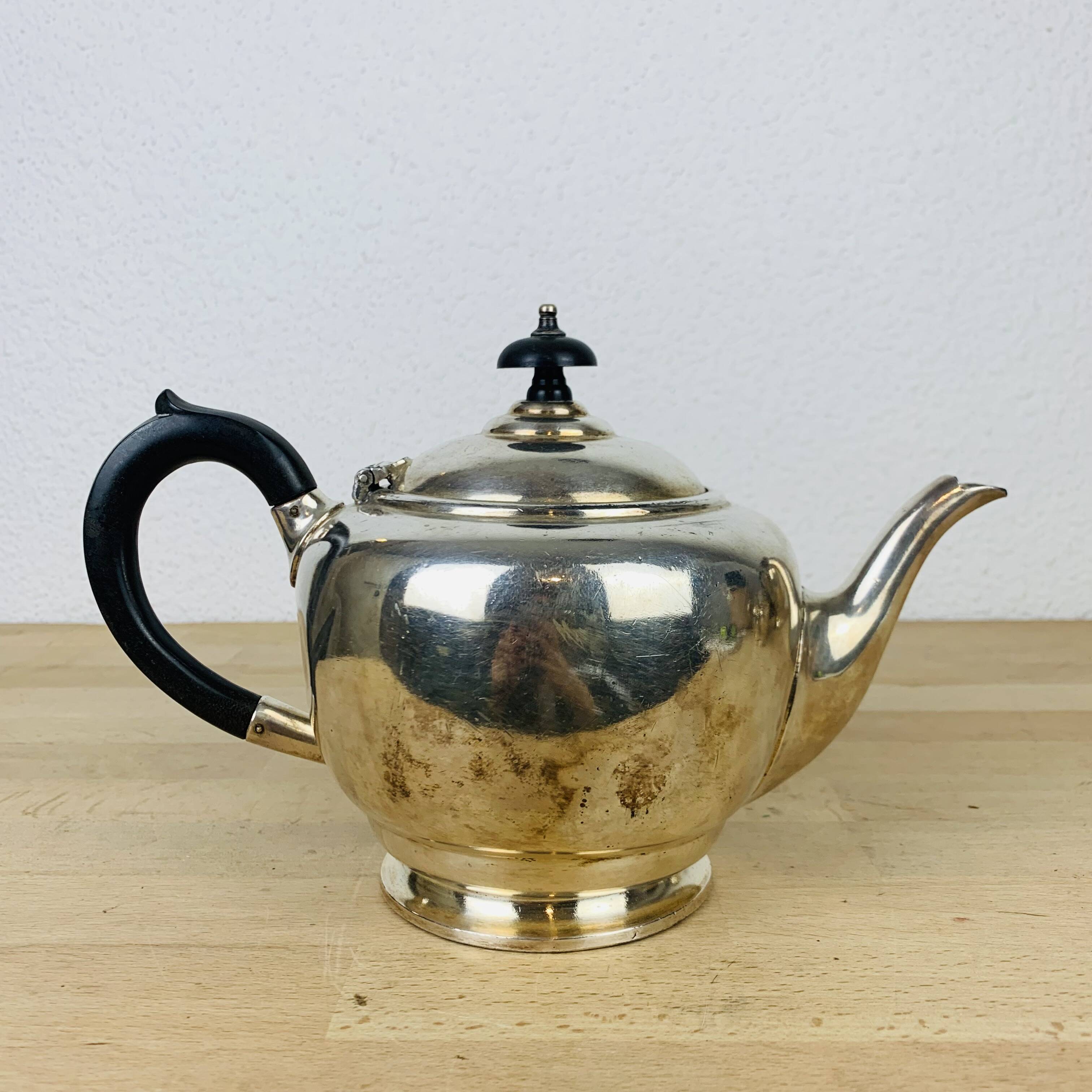 English tea/coffee set by James Dixon & Sons in silver plated metal