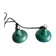 Set of 2 industriel lamps, 1950