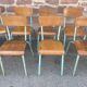 Lot de 10 chaises d'école 60s  industrielle école vintage collectivités mullca