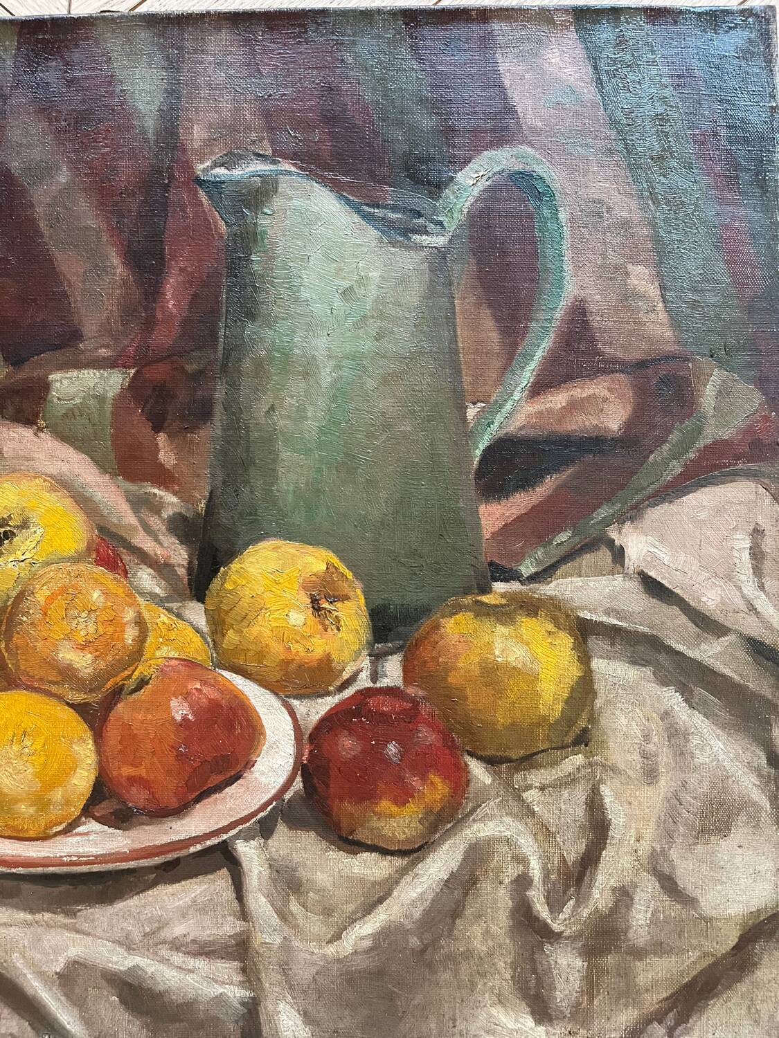 Still life with apples