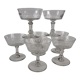 Set de 7 coupes à champagne en cristal XIXeme