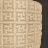 Opaline pendant light with geometric pattern - 50s/60s