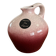 Ancien pichet en grès rose / soliflore céramique vintage / vase en grès mou