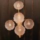 Pair of vintage floral wall sconces