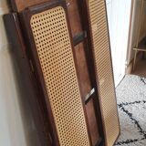 Pair of foldable cane bookcases