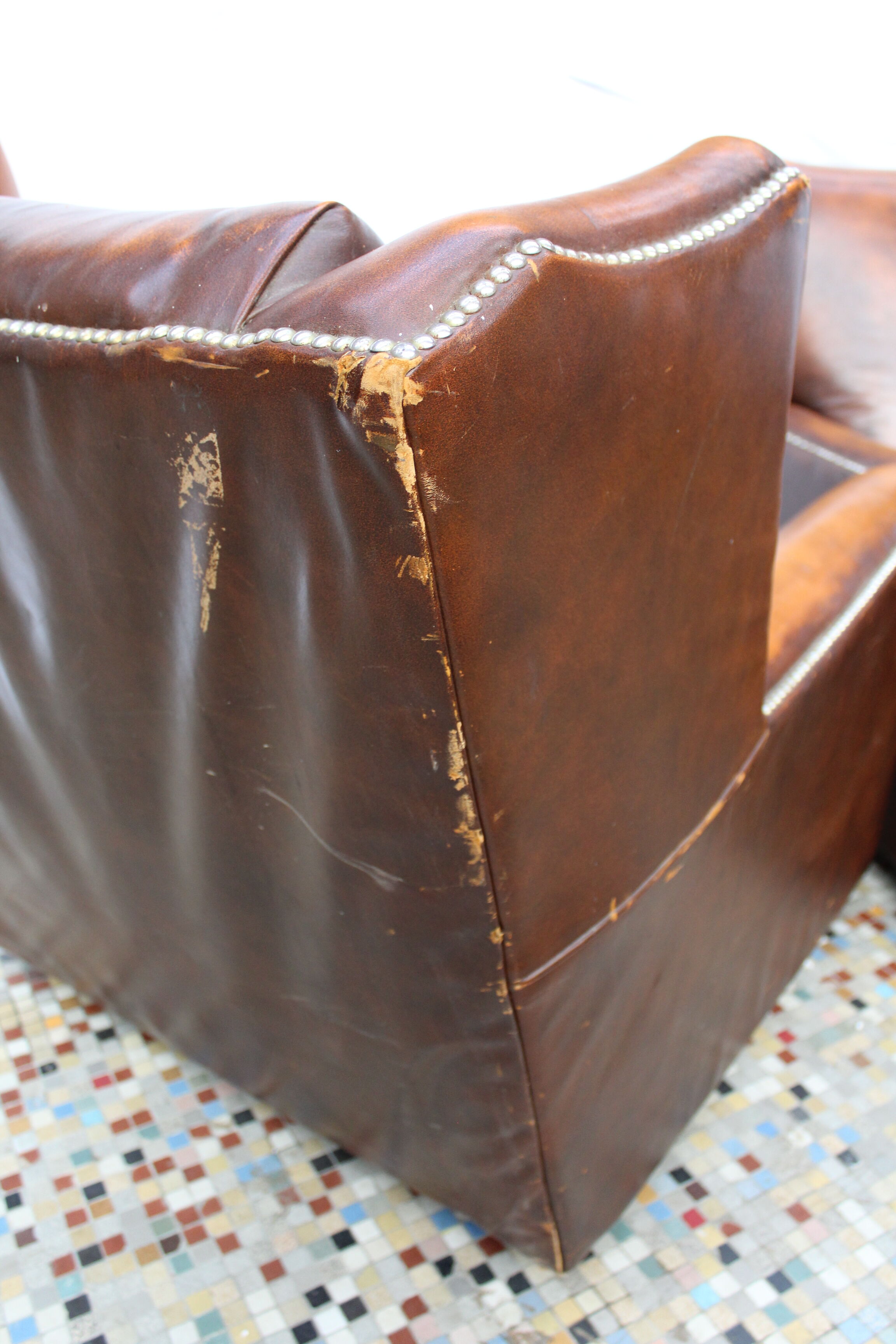 Pair of club chairs from the Ritz Paris