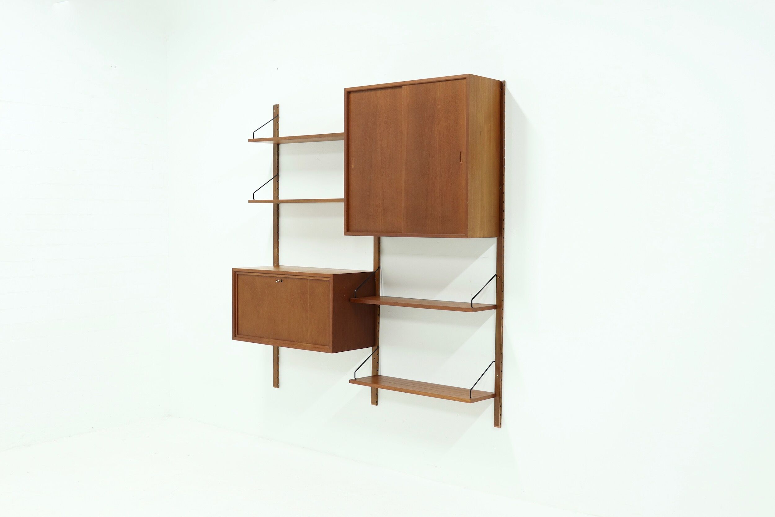 Royal system teak wall unit by Poul Cadovius for Cado Denmark, 1960's