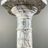 White veined marble column, 20th century