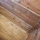Old blanket chest / storage trunk / pine wood