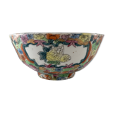 China Canton large porcelain bowl with polychrome decoration nineteenth