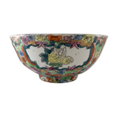 China Canton large porcelain bowl with polychrome decoration nineteenth