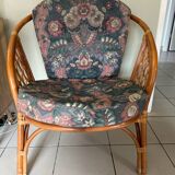 Vintage rattan armchair