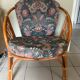 Fauteuil en rotin vintage