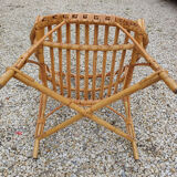 Rattan armchair 70'S
