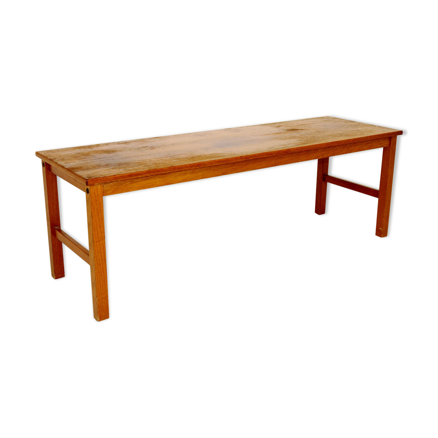 Minimalist teak bench, Sweden, 1960