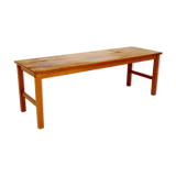 Minimalist teak bench, Sweden, 1960