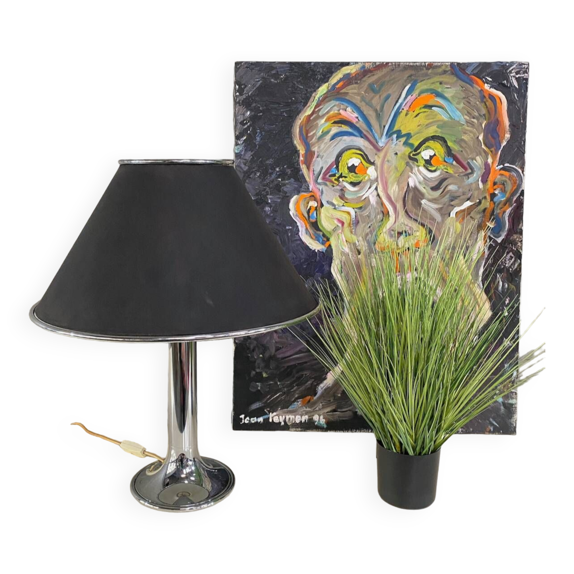 Kinkeldey leuchten chrome table lamp - germany 1970's