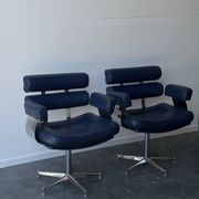 Pair of Italian Space Age lounge chairs, 1970
