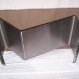 Stainless steel coffee table years 70