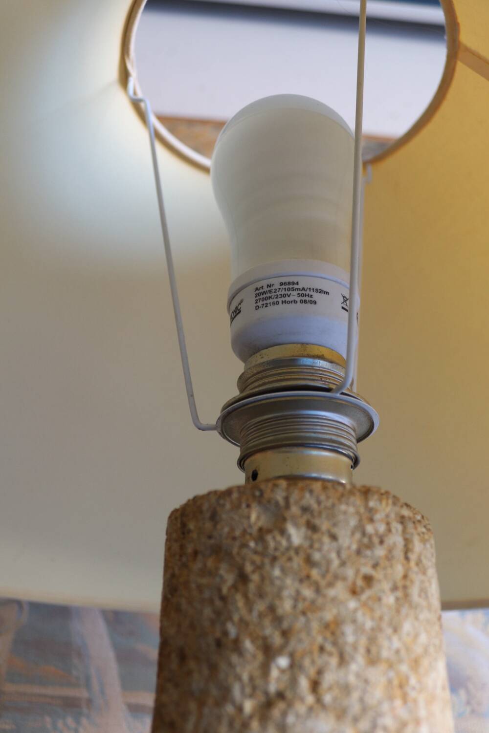 Vintage stone lamp – 1970s