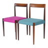 2 chaises vintage Lübke, années 1960-1970, Allemagne