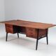 Scandinavian executive desk in rosewood with bar Denmark 1960