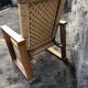 Old brutalist armchair