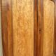 Large linen wardrobe in walnut and burl, Louis Philippe