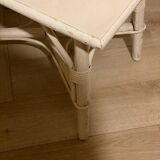 Rattan side table