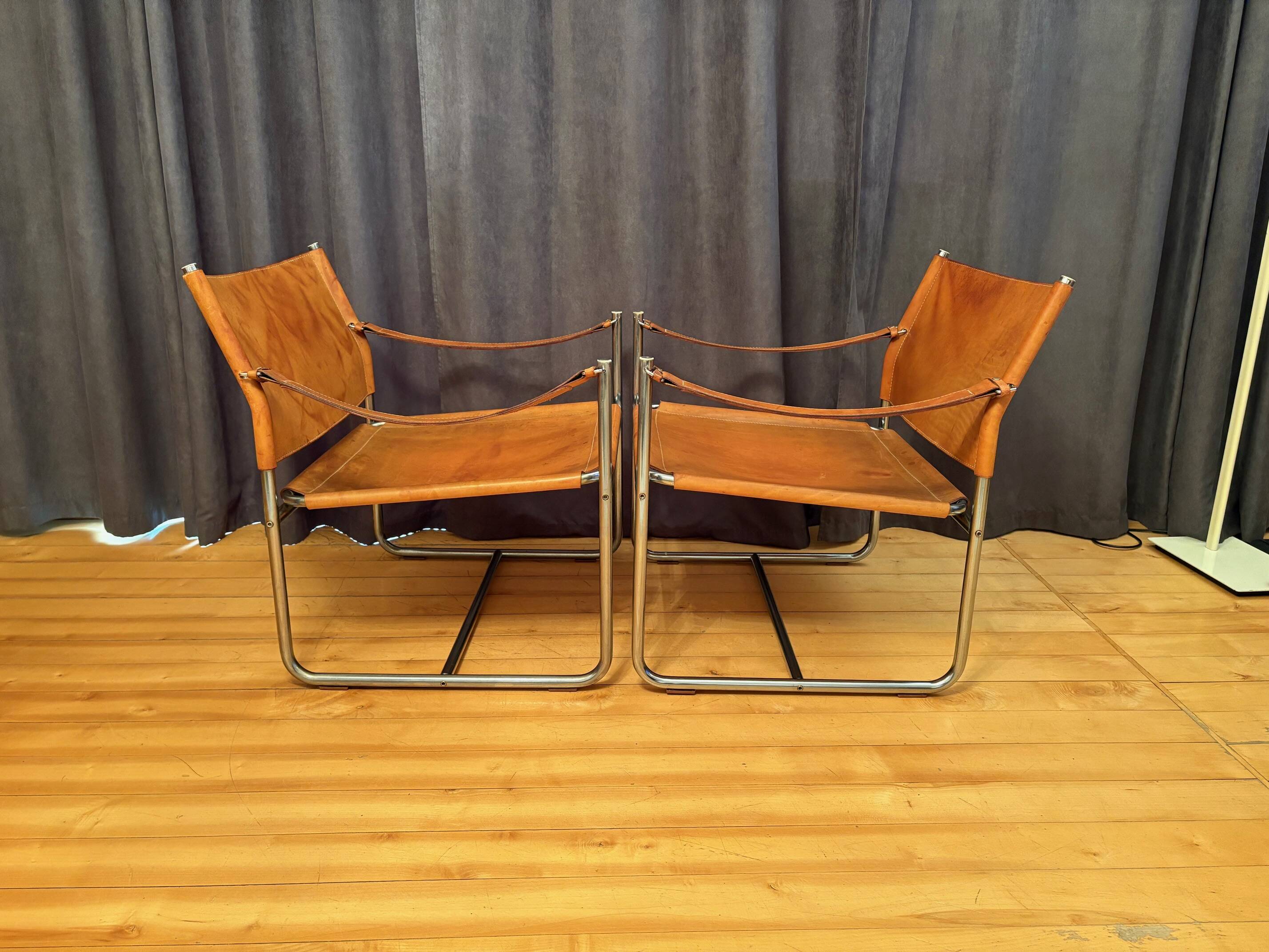 A pair of Amiral armchairs, designed by Karin Mobring, Ikea, Sweden, 1970s.