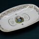 Petit Plat, Ravier, Beurrier ou Vide Poche en Porcelaine de France - Motif style Fragonard - XVIIIèm