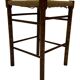 Vintage Wooden Stool With Rope Seat 60s Minimalist
