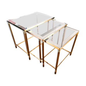 tables gigogne laiton