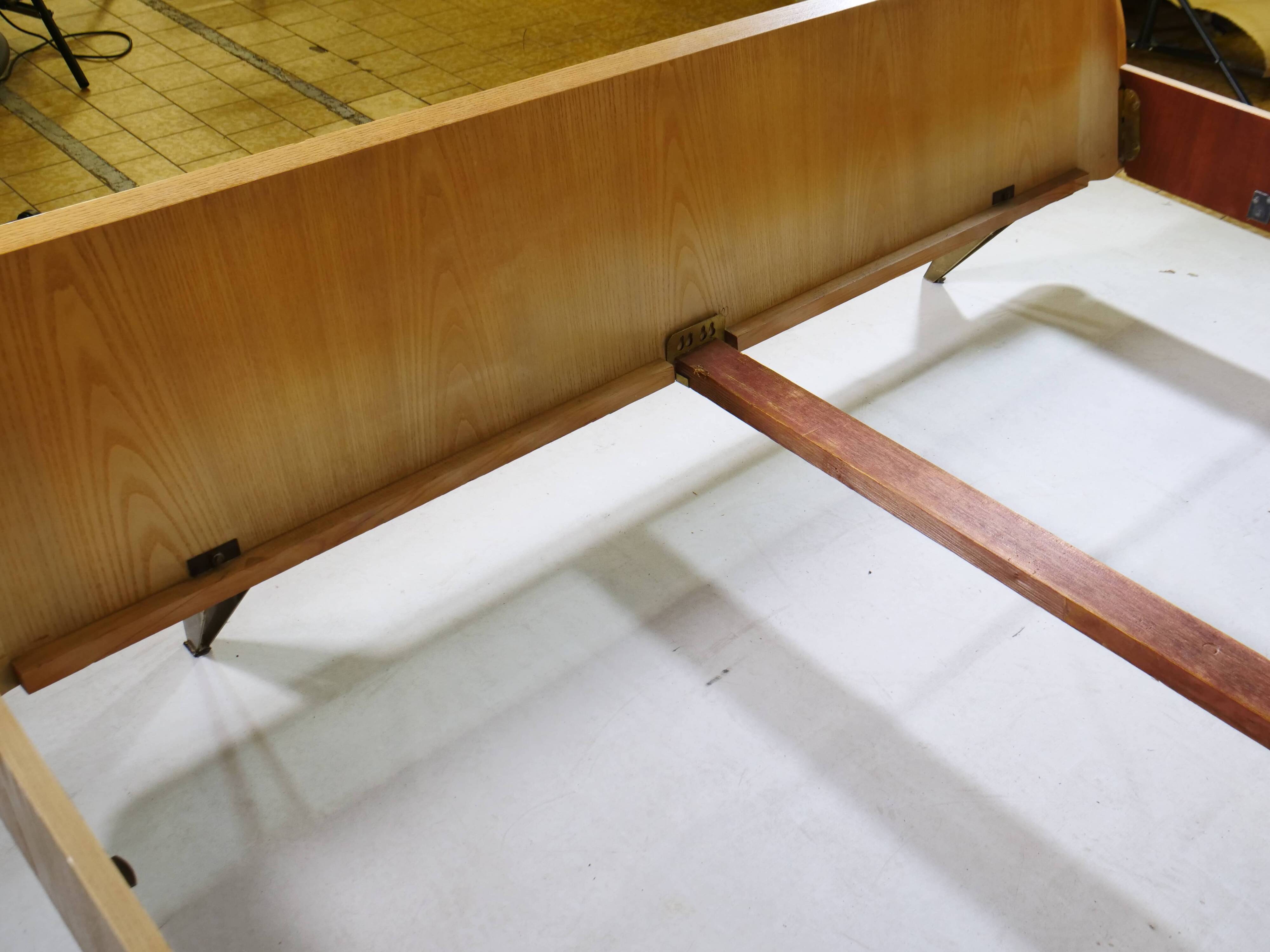 Vintage design double bed, 50s 60s