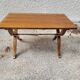 Table basse style bateau en acajou blond