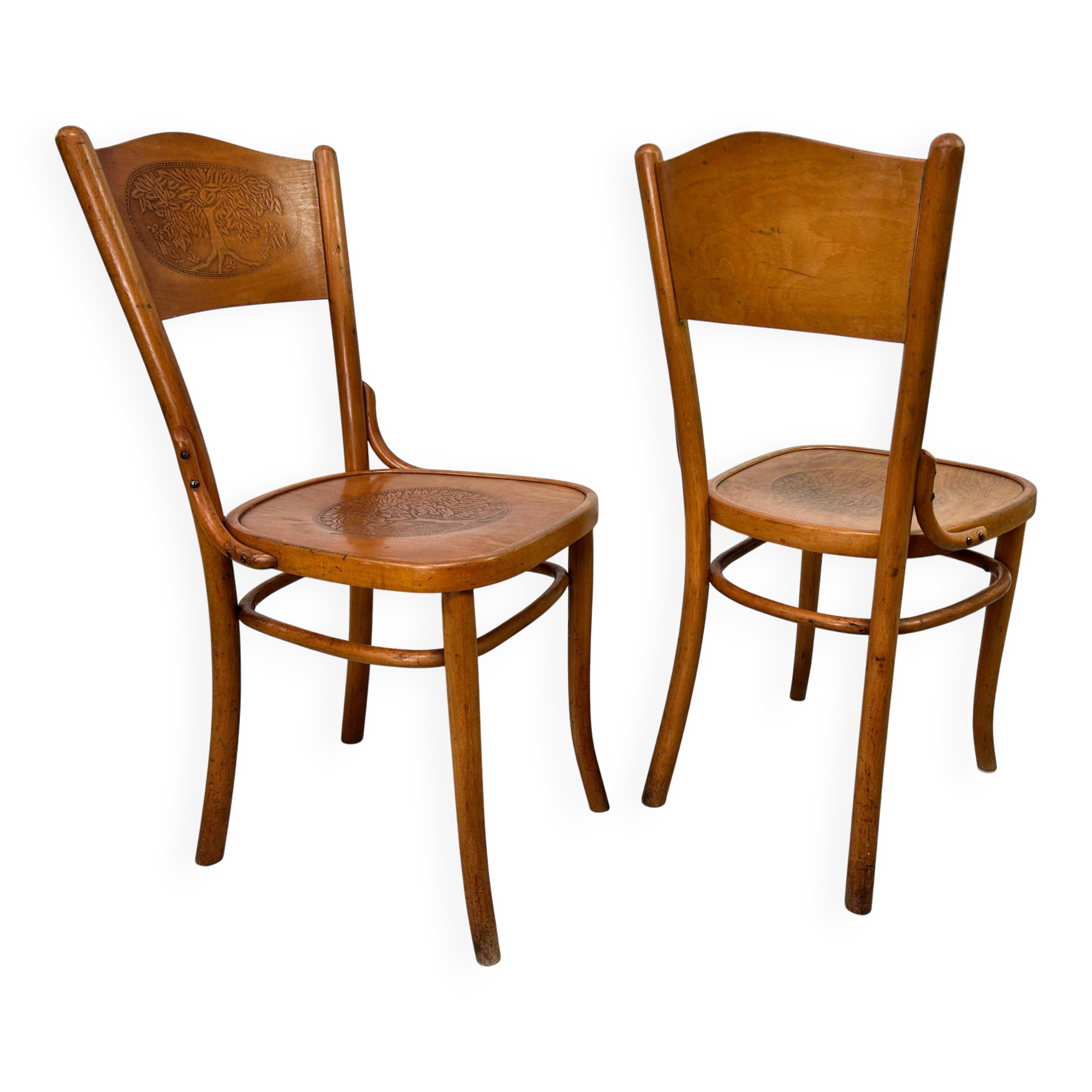 Bentwood dining chairs by Thonet