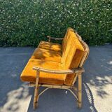 Bamboo sofa Dal Vera Italian design sofa 1970