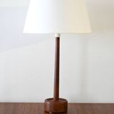 1950s/60s Danish teak turned table lamp