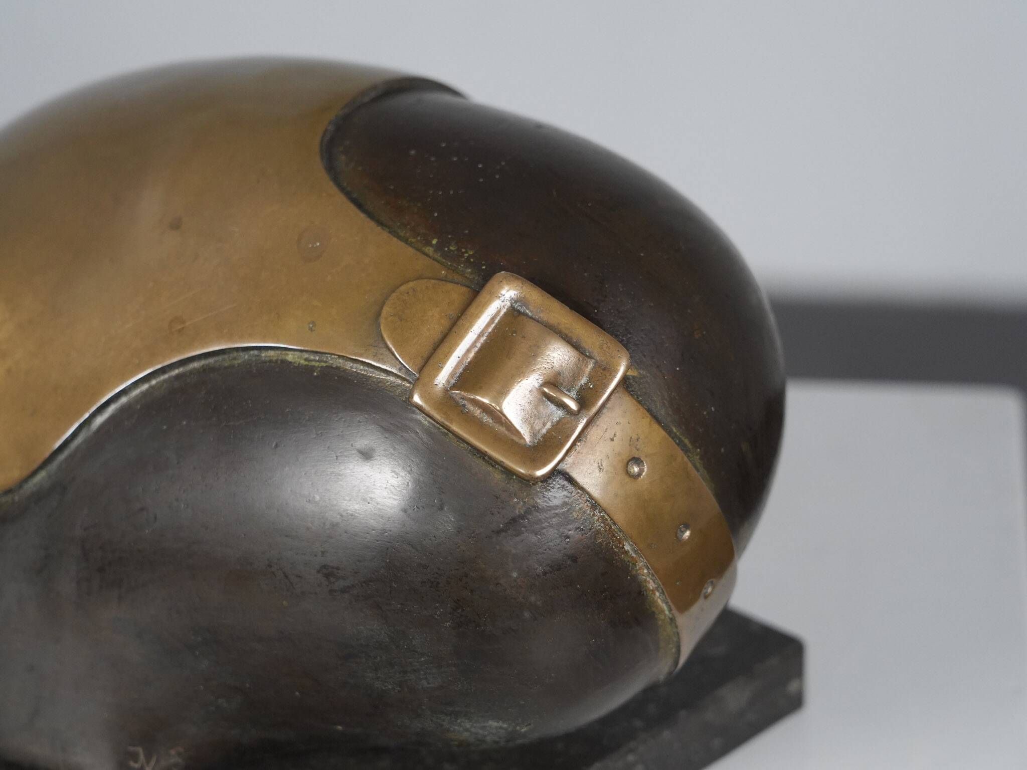 Intriguing bronze sculpture by Jos van Vreeswijk, Netherlands, 20th century