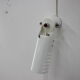 Set of three white adjustable design wall lamp, 1980's.