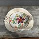 Painted ceramic fruit basket woven by Hubert Becquet, Quaregnon.