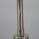 Art Deco nickel chandelier with light-pink opaline shades, Czechoslovakia, 1930s